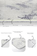 - PaspasTakimi-2li-Set933-Gorsel-3 - Realhomes  2'li Set Gri Zeminde Çerçeveli Motifli Eskitme Desenli Eskitme Motifli Geometrik  2'li Banyo & Mutfak Paspas Takımı Realhomes