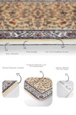 - PaspasTakimi-2li-Set951-Gorsel-3 - Realhomes 2'li Set Bej Zeminde Kilim Motifli Osmanlı Desenli Vintage Etnik Motifler 2'li Banyo & Mutfak Paspas Takımı Realhomes