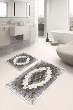 - PaspasTakimi-2li-Set959-Gorsel - Realhomes  2'li Set Antika Zeminde Otantik Motifli Geleneksel Desenli Eskitme Motifli Avangarde  2'li Banyo & Mutfak Paspas Takımı Realhomes