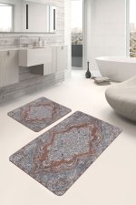 - PaspasTakimi-2li-Set973-Gorsel - Realhomes  2'li Set Otantik Zeminde Geleneksel Motifli Yöresel Desenli Avangarde Eskitme Motifli  2'li Banyo & Mutfak Paspas Takımı Realhomes