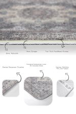 - PaspasTakimi-2li-Set975-Gorsel-3 - Realhomes 2'li Set Bej Zeminde Osmanlı Motifli Hereke Desenli Eskitme Motifli Vintage 2'li Banyo & Mutfak Paspas Takımı Realhomes