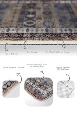 - PaspasTakimi-2li-Set978-Gorsel-3 - Realhomes 2'li Set Kahverengi Zeminde Hereke Motifli Dokuma Desenli Avangarde Etnik Motifler 2'li Banyo & Mutfak Paspas Takımı Realhomes