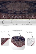 - PaspasTakimi-2li-Set980-Gorsel-3 - Realhomes  2'li Set Lacivert Kırmızı Zeminde Göbekli Halı Motifli Dokuma Desenli Etnik Motifler Avangarde  2'li Banyo & Mutfak Paspas Takımı Realhomes