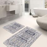 2'li Set Anadolu Zeminde Patchwork Motifli Yöresel Desenli Vintage Sade & Şık  2'li Banyo & Mutfak Paspas Takımı Realhomes