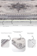 - PaspasTakimi-2li-Set998-Gorsel-3 - Realhomes 2'li Set Krem Zeminde Kilim Motifli Vintage Desenli Etnik Motifler Eskitme Motifli 2'li Banyo & Mutfak Paspas Takımı Realhomes