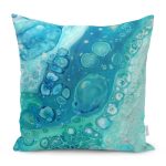 - Petek-12416-Gorsel - Realhomes Realhomes Turkuaz Renkli Suluboya Tasarımlı Deniz Temalı Özel Tasarımlı Modern Yastık Kırlent Kılıfı Realhomes