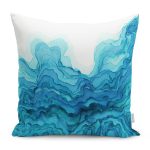 - Petek-12418-Gorsel - Realhomes Realhomes Mavi Renk Temalı Akışkan Suluboya Tasarımlı Dijital Baskılı Yastık Kırlent Kılıfı Realhomes