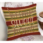 - Petek-12427-Gorsel-1 - Realhomes Realhomes Pastel Renkli Çizgili Zemin Home Sweet Home Tasarımlı Dijital Baskılı Yastık Kırlent Kılıfı Realhomes