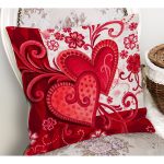 - Petek-12428-Gorsel-1 - Realhomes Realhomes Aşk Temalı Kalp Tasarımlı Özel Tasarım Dijital Baskılı Yastık Kırlent Kılıfı Realhomes