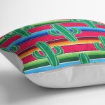- Petek-K12388-Gorsel-2 - Realhomes Realhomes Renkli Çizgili Model Kaktüs Tasarımlı Modern Yastık Kırlent Kılıfı Realhomes