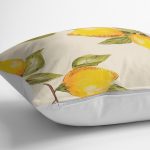 - Petek-K12389-Gorsel-2 - Realhomes Realhomes Krem Zeminli Limon Tasarımlılı Dijital Baskılı Yastık Kırlent Kılıfı Realhomes