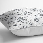 - Petek-K12395-Gorsel-2 - Realhomes Realhomes Beyaz Zeminli Kar Taneleri Dijital Baskılı Yastık Kırlent Kılıfı Realhomes
