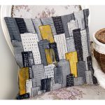 - Petek-K12398-Gorsel-1 - Realhomes Realhomes Pastel Renkli Özel Tasarım Çizgili Motifler Dijital Baskılı Yastık Kırlent Kılıfı Realhomes