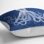 - Petek-K12403-Gorsel-2 - Realhomes Realhomes Lacivert Zigzag Zeminli Beyaz Ahtapot Çizimli Modern Yastık Kırlent Kılıfı Realhomes