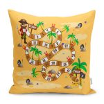 - Petek-Kc10531-Gorsel - Realhomes Realhomes Korsan Adada Hazine Peşinde Tasarımlı Çocuk & Genç Odası Modern Yastık Kırlent Kılıfı Realhomes