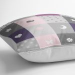 - Petek-Kc10536-Gorsel-2 - Realhomes Realhomes Renkli Kareler Geometrik Motifli Çocuk & Genç Odası Modern Yastık Kırlent Kılıfı Realhomes