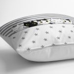 - Petek-Kc10547-Gorsel-2 - Realhomes Realhomes Gri Çizgili Yıldızlı Sevimli Kediler Çocuk & Genç Odası Modern Yastık Kırlent Kılıfı Realhomes