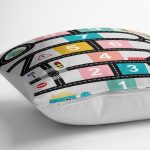 - Petek-Kc10550-Gorsel-2 - Realhomes Realhomes Eğitici Trafik Yolu Seksek Motifli Çocuk & Genç Odası Modern Yastık Kırlent Kılıfı Realhomes