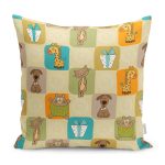 - Petek-Kc10555-Gorsel - Realhomes Realhomes Aynısını Bul Sevimli Hayvanlar Motifli Çocuk & Genç Odası Modern Yastık Kırlent Kılıfı Realhomes