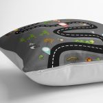 - Petek-Kc10559-Gorsel-2 - Realhomes Realhomes Gri Zemin Konumlu Eğitici Oyun Motifli Çocuk & Genç Odası Modern Yastık Kırlent Kılıfı Realhomes