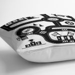 - Petek-Kc10560-Gorsel-2 - Realhomes Realhomes Siyah Beyaz Eğitici Trafik Yolu Motifli Çocuk & Genç Odası Modern Yastık Kırlent Kılıfı Realhomes