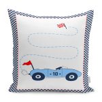 - Petek-Kc10572-Gorsel - Realhomes Realhomes Yarış Arabası Tasarımlı Damalı Motif Çocuk & Genç Odası Modern Yastık Kırlent Kılıfı Realhomes