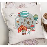 - Petek-Kc10580-Gorsel-1 - Realhomes Realhomes Sirk Tasarımlı Çocuk & Genç Odası Modern Yastık Kırlent Kılıfı Realhomes