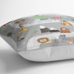 - Petek-Kc10582-Gorsel-2 - Realhomes Realhomes Renkli Hayvanlar Eğitici Yol Tasarımlı Çocuk & Genç Odası Modern Yastık Kırlent Kılıfı Realhomes