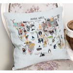- Petek-Kc10589-Gorsel-1 - Realhomes Realhomes Hayvanların Dünyası Eğitici Tasarımlı Çocuk & Genç Odası Modern Yastık Kırlent Kılıfı Realhomes