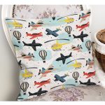 - Petek-Kc10606-Gorsel-1 - Realhomes Realhomes Renkli Helikopterler Tasarımlı Çocuk & Genç Odası Modern Yastık Kırlent Kılıfı Realhomes