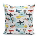 - Petek-Kc10606-Gorsel - Realhomes Realhomes Renkli Helikopterler Tasarımlı Çocuk & Genç Odası Modern Yastık Kırlent Kılıfı Realhomes