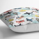 - Petek-Kc10606-Gorsel-2 - Realhomes Realhomes Renkli Helikopterler Tasarımlı Çocuk & Genç Odası Modern Yastık Kırlent Kılıfı Realhomes