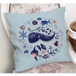 - Petek-Kc10607-Gorsel-1 - Realhomes  Realhomes Mavi Balina Ve Yavruları Tasarımlı Çocuk & Genç Odası Modern Yastık Kırlent Kılıfı Realhomes