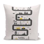 - Petek-Kc10619-Gorsel - Realhomes  Realhomes Araba Sürülebilir Oyun Tasarımlı Çocuk & Genç Odası Modern Yastık Kırlent Kılıfı Realhomes