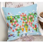 - Petek-Kc10622-Gorsel-1 - Realhomes Realhomes Sayılarla Hedefe Doğru Eğitici Oyun Tasarımlı Çocuk & Genç Odası Modern Yastık Kırlent Kılıfı Realhomes