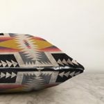 - Rasel-K12394-Gorsel-2 - Realhomes  Realhomes Renkli Geometrik Çizimli Dekoratif Dijital Baskılı Yastık Kırlent Kılıfı Realhomes