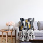 - Rasel-K12398-Gorsel-1 - Realhomes  Realhomes Pastel Renkli Özel Tasarım Çizgili Motifler Dijital Baskılı Yastık Kırlent Kılıfı Realhomes