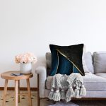 - Rasel-K12401-Gorsel-1 - Realhomes  Realhomes Modern Motifli Siyah Lacivert Tasarımlı Dekoratif Yastık Kırlent Kılıfı Realhomes