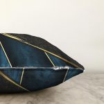 - Rasel-K12401-Gorsel-2 - Realhomes  Realhomes Modern Motifli Siyah Lacivert Tasarımlı Dekoratif Yastık Kırlent Kılıfı Realhomes