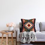 - Rasel-K12404-Gorsel-1 - Realhomes  Realhomes Renkli Geometrik Çizimli Özel Tasarım Yastık Kırlent Kılıfı Realhomes