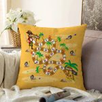 - Rasel-Kc10531-Gorsel - Realhomes  Realhomes Korsan Adada Hazine Peşinde Tasarımlı Çocuk & Genç Odası Modern Yastık Kırlent Kılıfı Realhomes