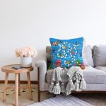 Realhomes Balıklar Adım Adım Finale Motifli Çocuk & Genç Odası Modern Yastık Kırlent Kılıfı Realhomes