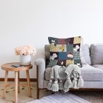 Realhomes Ekose Temalı Sevimli Ayıcık Çocuk & Genç Odası Modern Yastık Kırlent Kılıfı Realhomes