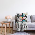 - Rasel-Kc10550-Gorsel-1 - Realhomes  Realhomes Eğitici Trafik Yolu Seksek Motifli Çocuk & Genç Odası Modern Yastık Kırlent Kılıfı Realhomes