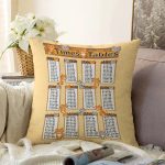 - Rasel-Kc10556-Gorsel - Realhomes  Realhomes Sevimli Kediler Çarpım Tablosu Eğitici Tasarımlı Çocuk & Genç Odası Modern Yastık Kırlent Kılıfı Realhomes