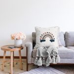 - Rasel-Kc10577-Gorsel-1 - Realhomes  Realhomes Krem Renkli Gökkuşağı Motifli Çocuk & Genç Odası Modern Yastık Kırlent Kılıfı Realhomes