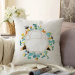 - Rasel-Kc10583-Gorsel - Realhomes  Realhomes Tropik Ağaçlar Ve Hayvanlar Motifli Çocuk & Genç Odası Modern Yastık Kırlent Kılıfı Realhomes