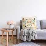 - Rasel-Kc10599-Gorsel-1 - Realhomes  Realhomes Sevimli Vahşi Hayvanlar Eğitici Kelimeler Çocuk & Genç Odası Modern Yastık Kırlent Kılıfı Realhomes