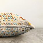 - Rasel-Kc10599-Gorsel-2 - Realhomes  Realhomes Sevimli Vahşi Hayvanlar Eğitici Kelimeler Çocuk & Genç Odası Modern Yastık Kırlent Kılıfı Realhomes