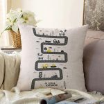 - Rasel-Kc10619-Gorsel - Realhomes Realhomes Araba Sürülebilir Oyun Tasarımlı Çocuk & Genç Odası Modern Yastık Kırlent Kılıfı Realhomes